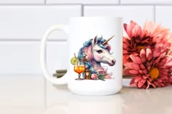 Colorful Unicorn in Speakeasy, PNG Product Image 2