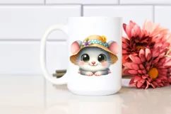Funny Baby Mouse Sun Hat | Sublimation Clipart Product Image 2