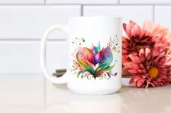 Watercolor Luxury Flower Splash Clipart Product Image 2
