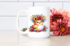 Vibrant Chicken Flower Crown PNG Product Image 2