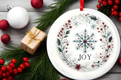 Round Christmass Ornament PNG Product Image 2