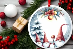 Winter Gnomes Watercolor PNG Product Image 2