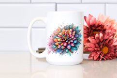 Wooden Stained Zinnia Clipart Product Image 2