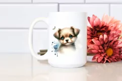 Watercolor Dog with Big Eyes PNG Product Image 2