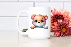 Colorful Baby Bear Smiling | Clipart Product Image 2