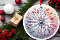 Round Christmass Ornament PNG Product Image 2