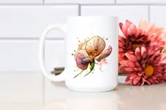 Watercolor Stained Sweet Pea | Clipart Product Image 2