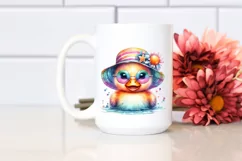 Colorful Baby Duck with Crazy Eyes | Clipart Product Image 2