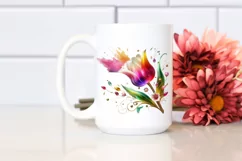 Watercolor Luxury Flower Splash Clipart Product Image 2