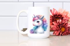 Baby Unicorn Clipart Product Image 2