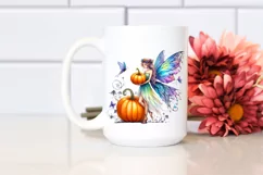 Fairy Pumpin in Vibrant Drawing | Sublimation | Clipart Product Image 2