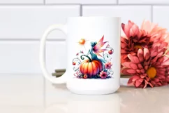 Fairy Pumpin in Vibrant Drawing | Sublimation | Clipart Product Image 2