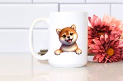 Enthusiastic Baby Shiba Inu | Clipart Product Image 2