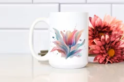 Glossy Tulip Watercolor, Transparent PNG Product Image 2