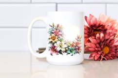 Colorful Lily Horizontal Frame | Sublimation Clipart Product Image 2