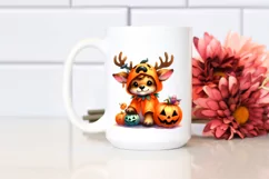 Cute Halloween Elk Sticker | Sublimation Clipart Product Image 2