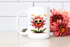 Funny Expressive Flower, High-Res Clipart Product Image 2