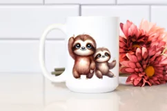 Proud Baby Sloth Watercolor | Sublimation Clipart Product Image 2