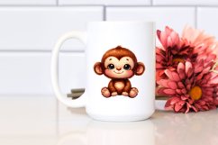 Vibrant Plush Monkey Clipart Product Image 2