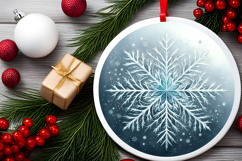 Round Christmass Ornament PNG Product Image 2