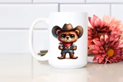Baby Bear with Hat and Cowboy Boots Clipart Product Image 2