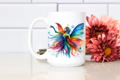 Vibrant Fairy Drawing | Sublimation | Clipart Product Image 2