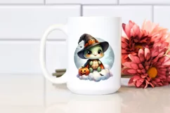 Cute Baby Turtle on Halloween Cloud PNG Product Image 2