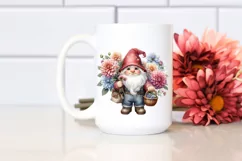 Detailed Gnome Dahlia Bouquet | Clipart Product Image 2
