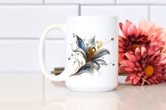 Shiny Snowdrop with Golden Insertions | Sublimation | Product Image 2