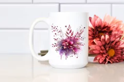Colorful Magenta Watercolor Background | Clipart Product Image 2