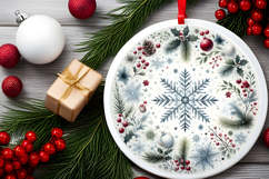 Round Christmass Ornament PNG Product Image 2