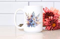 Glossy Transparent Pastel Delphinium, PNG Product Image 2