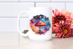 Colorful Magical Mushroom Celestial | Clipart Product Image 2