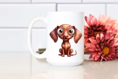 Crazy Watercolor Vizsla | Sublimation | Clipart Product Image 2
