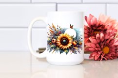 Vibrant Sunflower Frame | Sublimation Clipart Product Image 2
