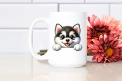 Cute Enthusiastic Funny Crazy Siberian Husky | Sublimation Product Image 2