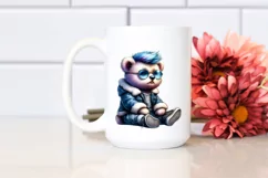 Revolted Baby Bear Sitting PNG Product Image 2