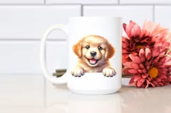 Funny Crazy Golden Retriever on Paper | Sublimation | Product Image 2