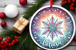 Round Christmas Ornament Sublimation|Clipart Product Image 2
