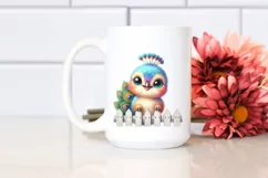 Colorful Cute Baby Peacock | Sublimation | Clipart Product Image 2