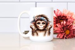 Funny Monkey with Diva Look Clipart Product Image 2