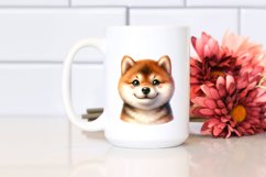Cute Baby Shiba Inu Watercolor Product Image 2