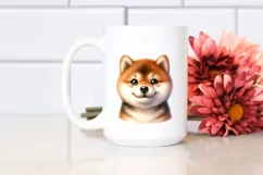 Cute Baby Shiba Inu Watercolor Product Image 2