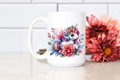 Colorful Unicorn Flower, PNG Product Image 2