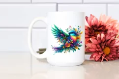 Vibrant Bird, Watercolor PNG Product Image 2