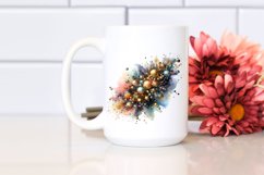 Shiny Cosmos Golden Abstraction Clipart Product Image 2