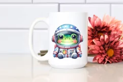 colorful Frog with Astronaut Helmet | Clipart Product Image 2
