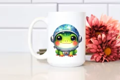 colorful Frog with Astronaut Helmet | Clipart Product Image 2