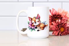 Colorful Watercolor Small Deer | Sublimation | Clipart Product Image 2
