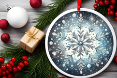 Round Christmass Ornament PNG Product Image 2